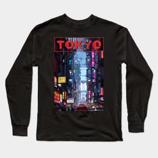 Japanese Street Cyberpunk Tokyo Streetwear Long Sleeve T-Shirt